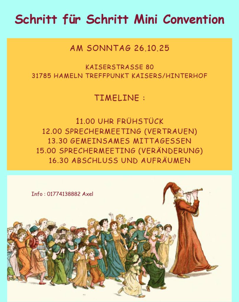 Flyer für die Mini-Convention in Hameln 2025