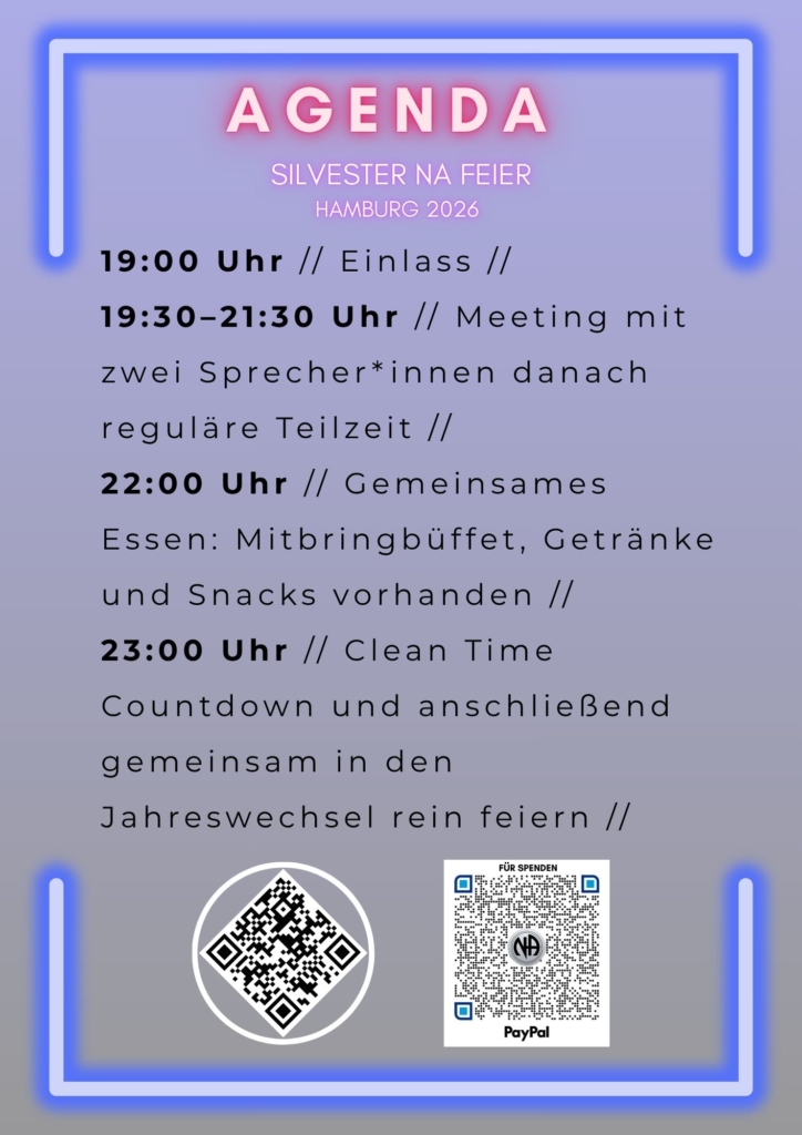Agenda Silvesterfeier NA Hamburg 25/26