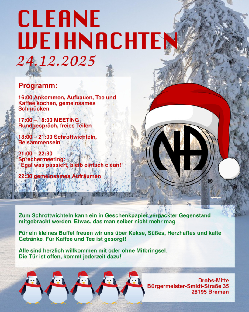 Cleane Weihnachten 2025 NA Bremen Flyer
